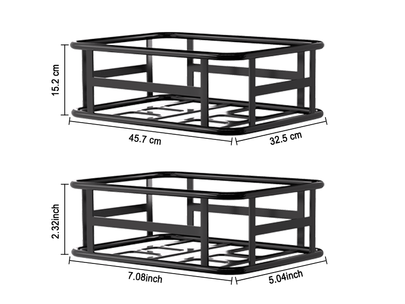Water-resistant Retrospec EverythingBin EBike Rear Basket - Steel Cargo